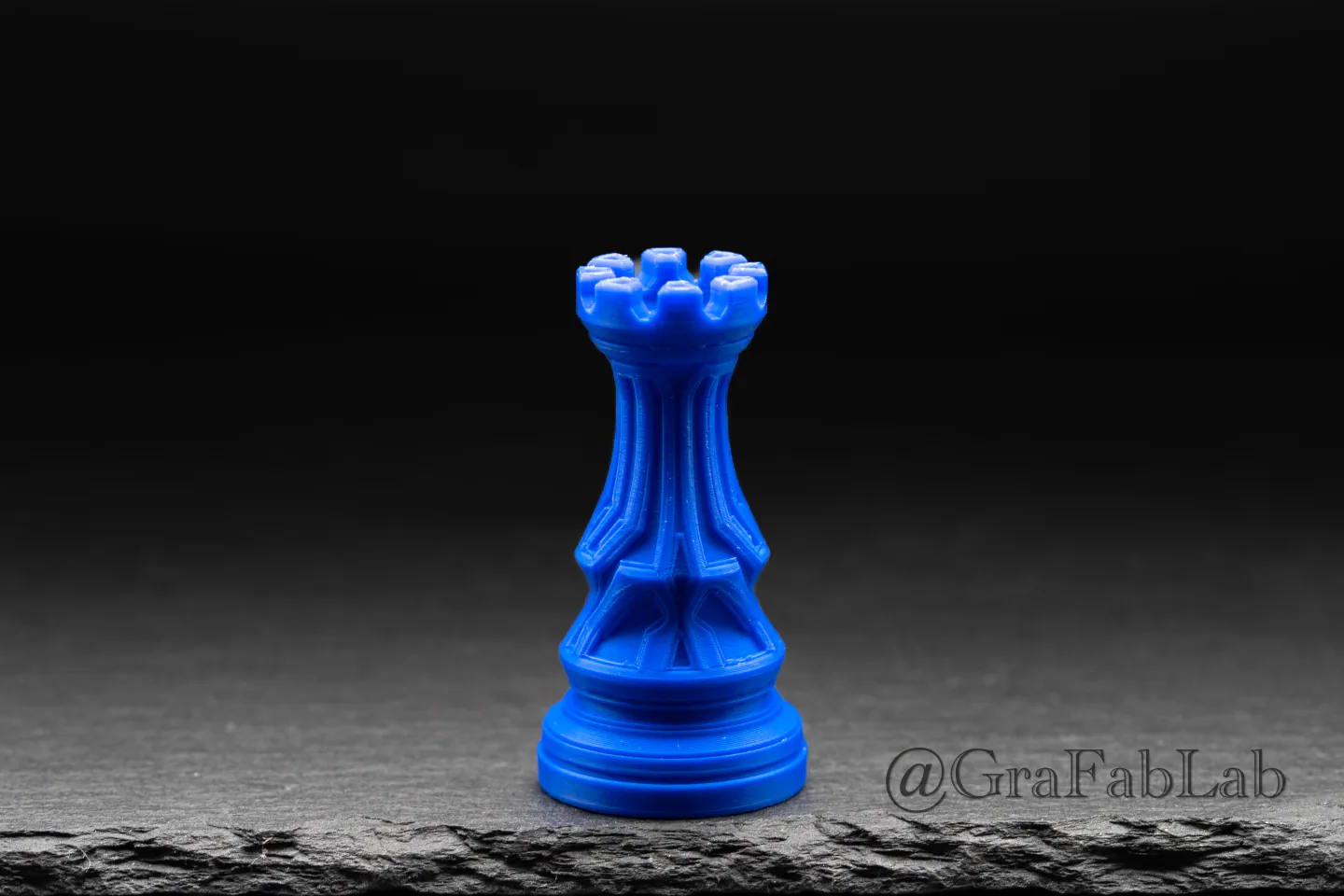 GraFabLab Chess 00 — Rook — Detail view