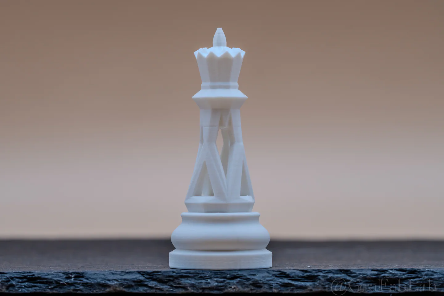 GraFabLab Chess 02 — Queen — Detail view