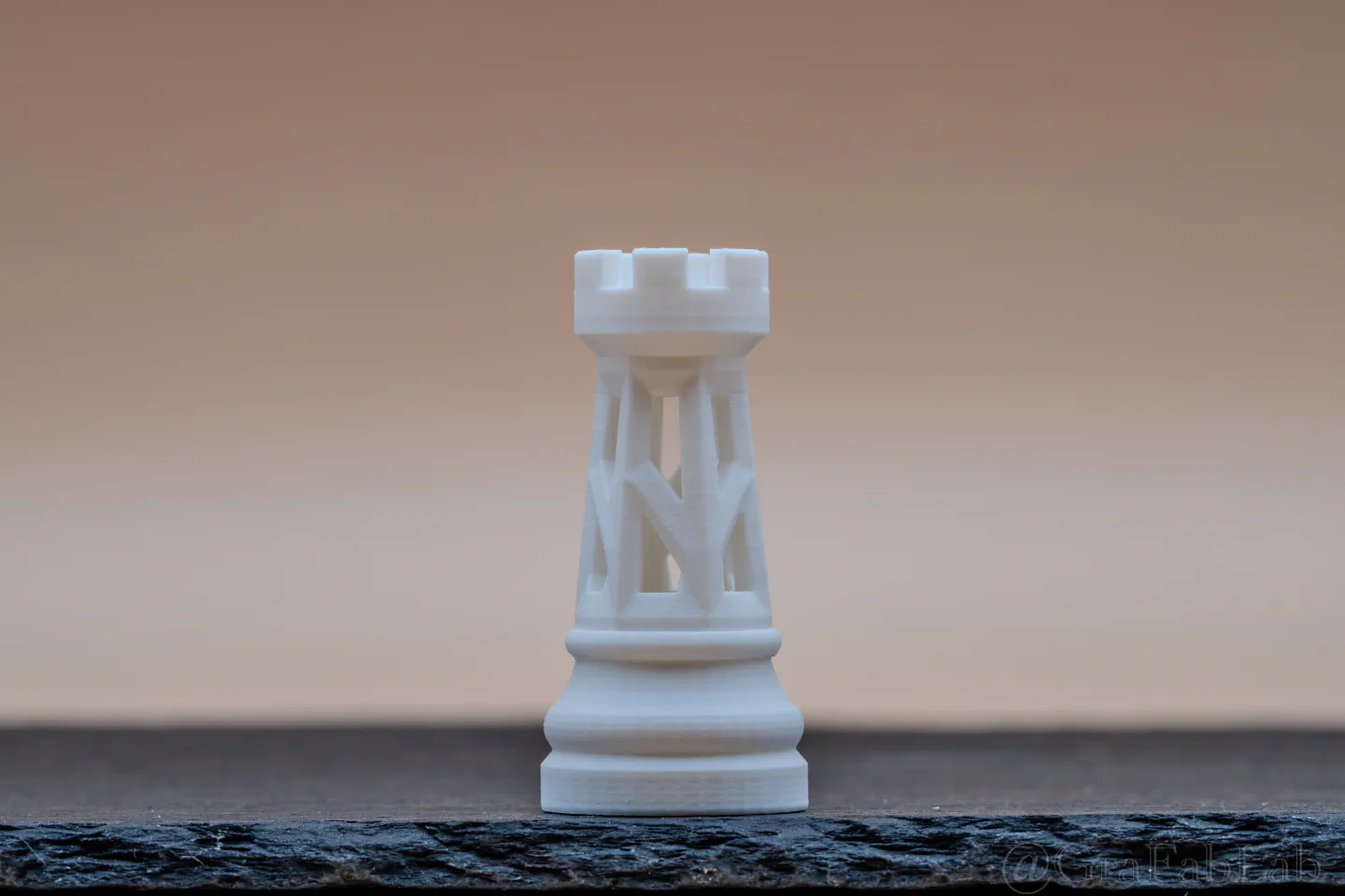 GraFabLab Chess 02 — Rook — Detail view