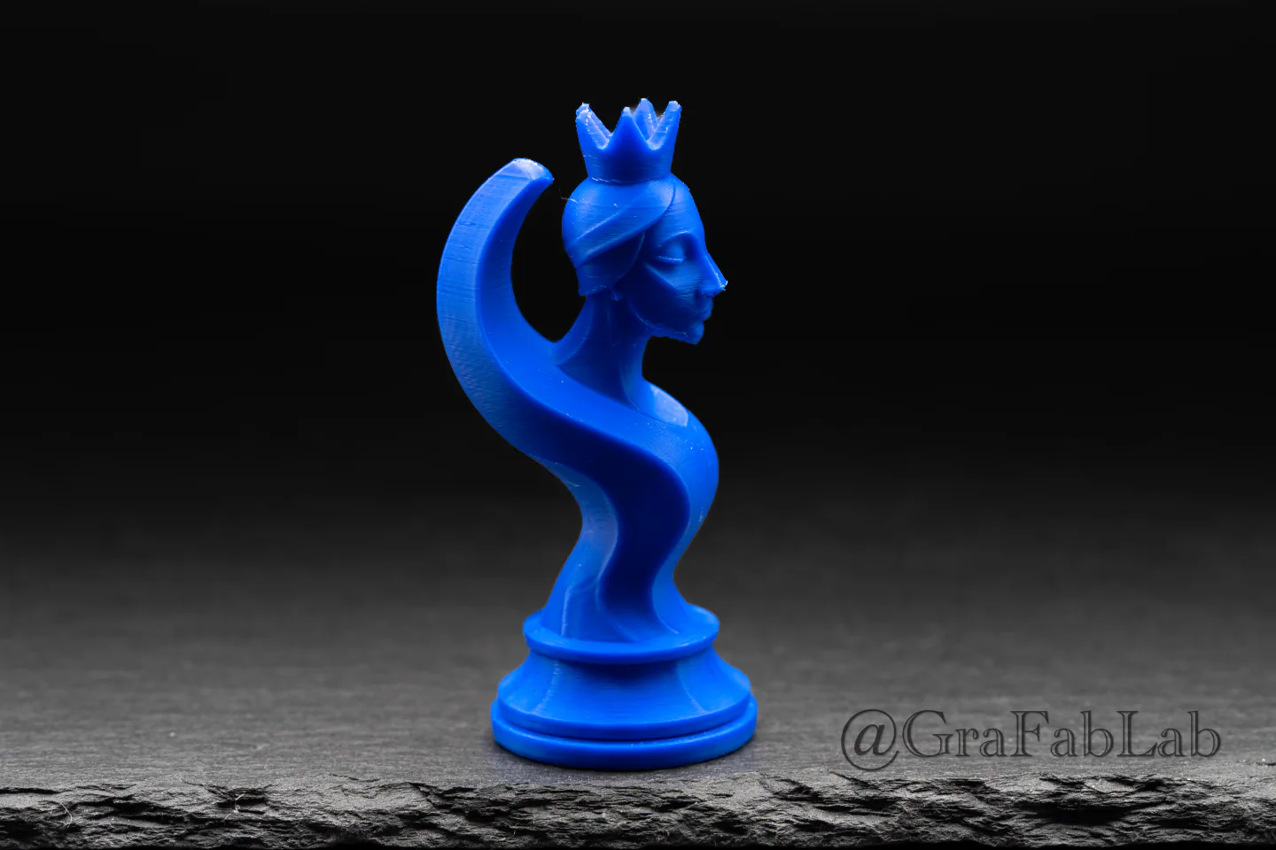 GraFabLab Chess 05 — Queen — Detail view